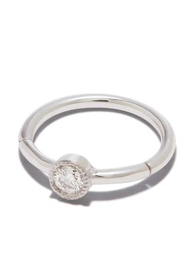 Maria Tash 18kt White Gold 8mm Scalloped Clicker Earring