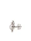 Maria Tash 18kt White Gold Ball Trinity Single Earring In White