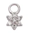 Maria Tash 18k White Gold Flower Diamond Charm In Gold