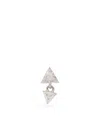 Maria Tash 18kt Goldohrstecker Mit Einem Diamanten In Silver