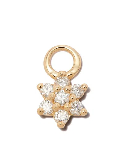 Maria Tash 18kt Yellow Gold Flower Diamond Charm