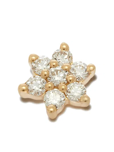 Maria Tash 18k Yellow Gold Flower Diamond Earring