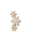 Maria Tash 18kt Yellow Gold Flower Garland Diamond Single Earring In Gold