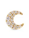Maria Tash 18kt Yellow Gold Moon Diamond Stud Earring In Gold