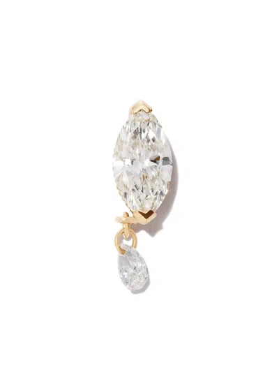 Maria Tash 18k Yellow Gold Teardrop Marquise Diamond Earring