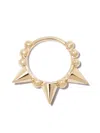 Maria Tash 18kt Yellow Gold Triple Spike Clicker Earring In Gold