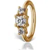 Maria Tash 6.5mm Diamond Princess Clicker Earring In Yellow Gold/diamond