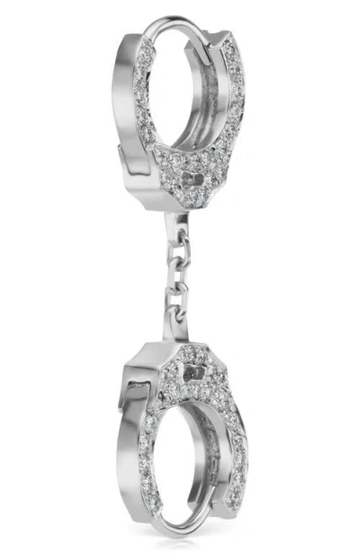 Maria Tash 6.5mm Short Chain Diamond Handcuff Clickers In Gold