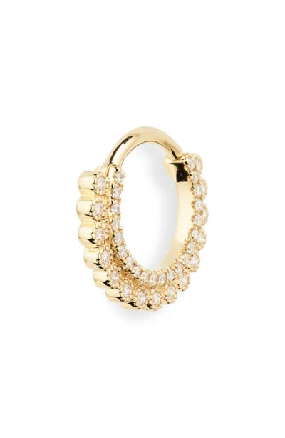 Maria Tash Apsara Single Diamond Hoop Earring In Gold