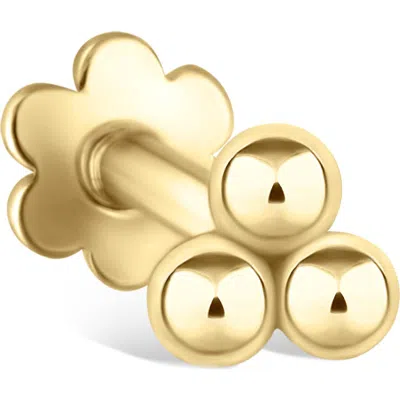Maria Tash Ball Trinity Single Threader Stud Earring
