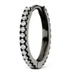 Maria Tash Black Gold And Diamond Eternity Ring Earring In Black