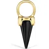 Maria Tash Black Moissanite Spike Charm In Yellow Gold
