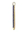Maria Tash Diamond And Sapphire Eternity Bar Charm In Gold