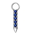 Maria Tash Diamond And Sapphire Eternity Bar Earring Charm In White