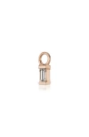 Maria Tash Diamond Baguette Charm In Gold