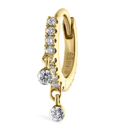 Maria Tash Diamond Eternity Double Dangle Earring