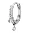 Maria Tash Diamond Eternity Double Dangle Single Hoop Earring