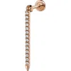 Maria Tash Diamond Eternity Single Bar Charm Stud Earring