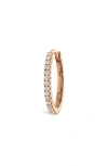 Maria Tash Diamond Eternity Single Clicker Hoop Earring In Rose Gold