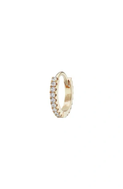 Maria Tash Diamond Eternity Single Clicker Hoop Earring In Yellow Gold/diamond