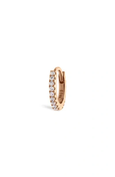 Maria Tash Diamond Eternity Single Hoop Earring In Gold