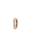 Maria Tash Diamond Eternity Single Hoop Earring