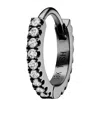Maria Tash Diamond Eternity Single Hoop Earring In Black
