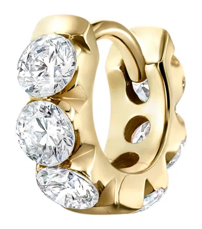 Maria Tash Diamond Eternity Single Hoop Earring In Gold