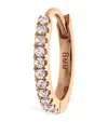 Maria Tash Diamond Eternity Single Hoop Earring In Rose Gold