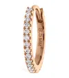 Maria Tash Diamond Eternity Single Hoop Earring In Rose Gold