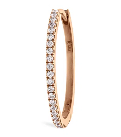 Maria Tash Diamond Eternity Single Hoop Earring In Rose Gold