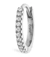 Maria Tash Diamond Eternity Single Hoop Earring In White