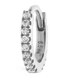 Maria Tash Diamond Eternity Single Hoop Earring In White