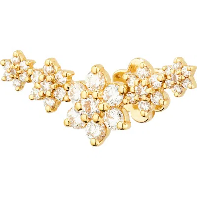 Maria Tash Diamond Five Flower Garland Single Stud Earring
