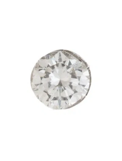 Pre-owned Maria Tash Diamond Invisible Set Threaded Single Stud Earring In Multicolor