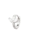 Maria Tash Diamond Lotus Eternity Huggie Hoop Earring In Silver