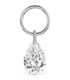 Maria Tash Diamond Pear Floating Charm In White