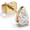 Maria Tash Diamond Pear Stud Earring In Gold