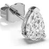 Maria Tash Diamond Pear Stud Earring In Gold
