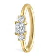 Maria Tash Yellow Gold Diamond Princess Hoop Earring