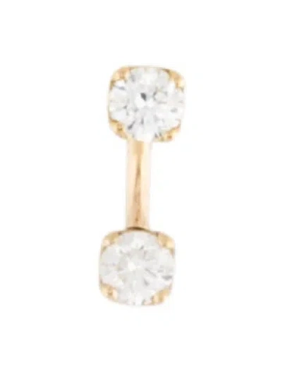 Pre-owned Maria Tash Diamond Rook Barbell In Multi