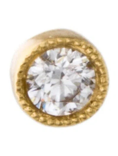 Pre-owned Maria Tash Diamond Single Threaded Stud Earring In Multi