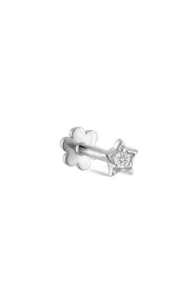 Maria Tash Diamond Solitaire Single Stud Earring In Gold