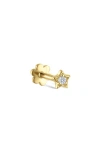 Maria Tash Diamond Solitaire Single Stud Earring In Gold