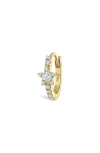 MARIA TASH MARIA TASH DIAMOND STAR ETERNITY SINGLE CLICKER HOOP EARRING
