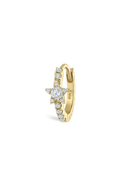 Maria Tash Diamond Star Eternity Single Clicker Hoop Earring
