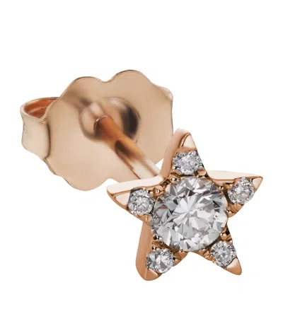 Maria Tash Diamond Star Stud Earring In Gold