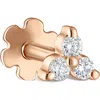 Maria Tash Diamond Trinity Threaded Stud Earring