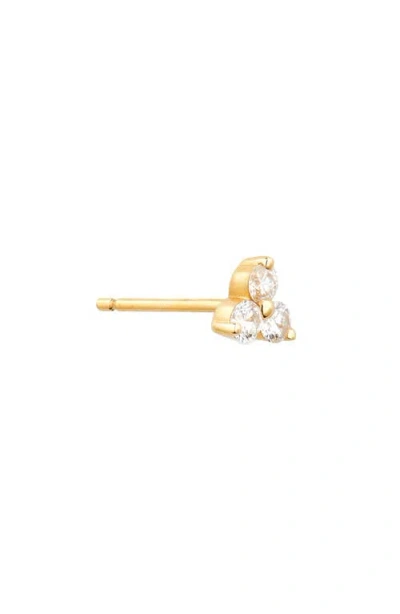 Maria Tash Diamond Trinity Threaded Stud Earring
