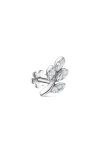 Maria Tash Diamond Vine Single Threaded Stud Earring In White Gold